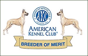 AKC Great Dane Breeder of Merit